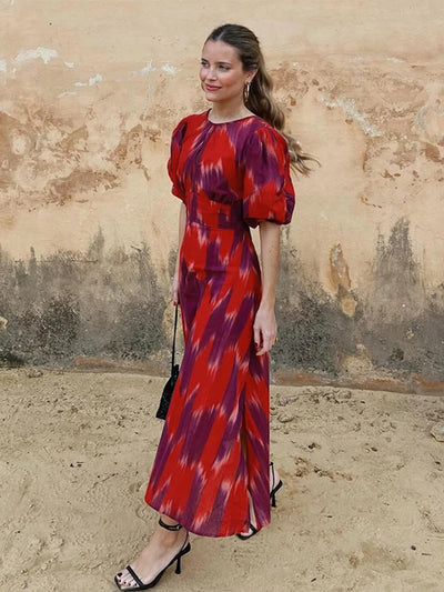 Serena | Chic Printed Slimming Dress