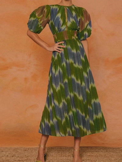 Serena | Chic Printed Slimming Dress
