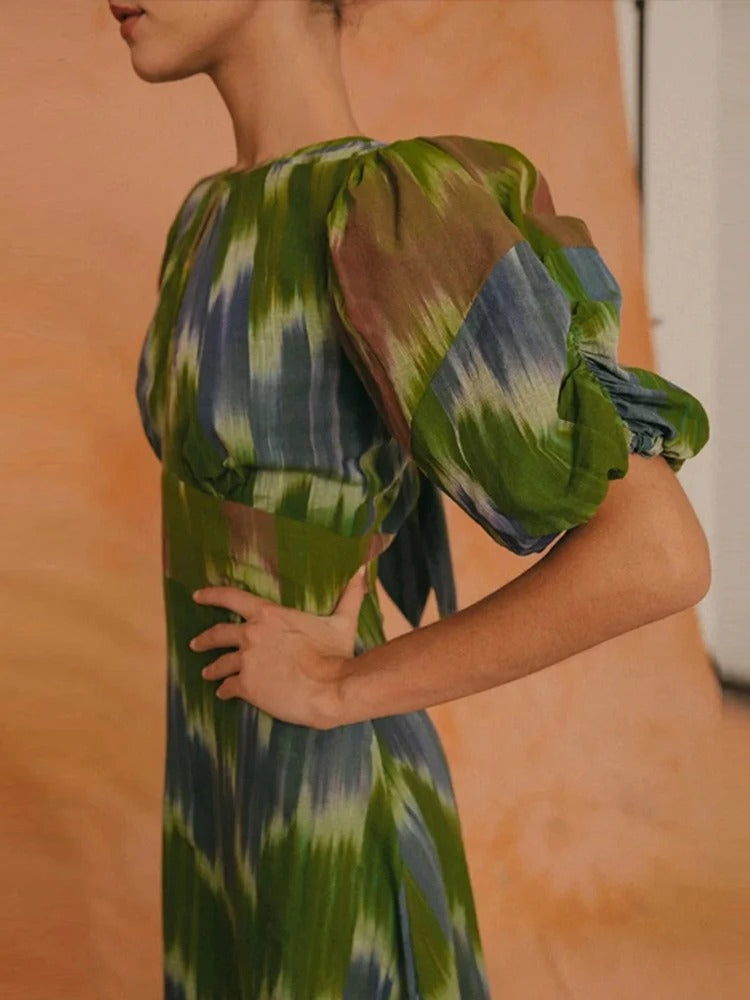 Serena | Chic Printed Slimming Dress